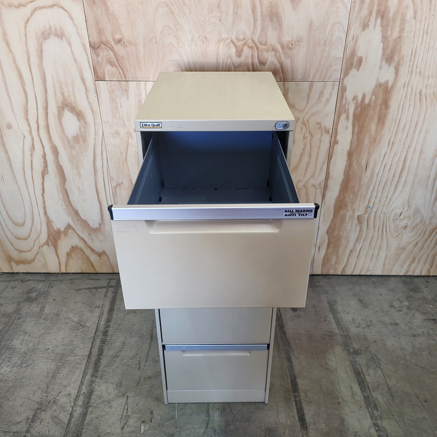 EliteBuilt Filing Cabinet 4 Drawer in Beige