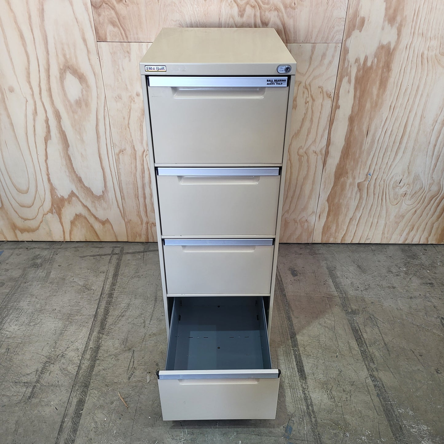 EliteBuilt Filing Cabinet 4 Drawer in Beige