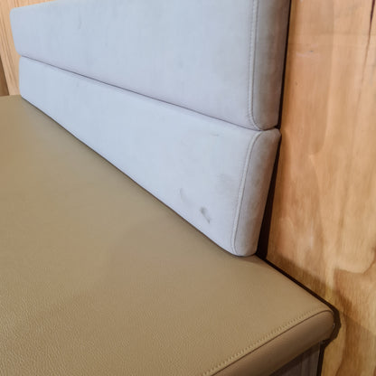 Custom Bench Unit With Wall-Mounted Backrest