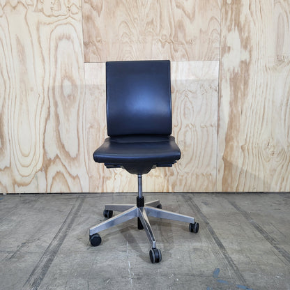 Wilkhahn Neos 181/6 Black Leather Task Chair