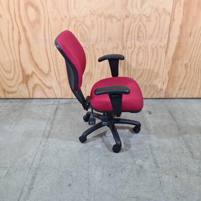 Red Task Chair with Arms