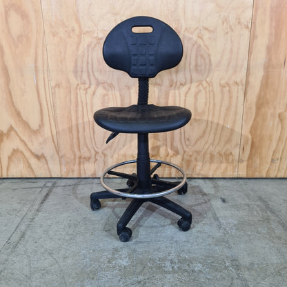 Industrial Polyurethane Drafting Stool