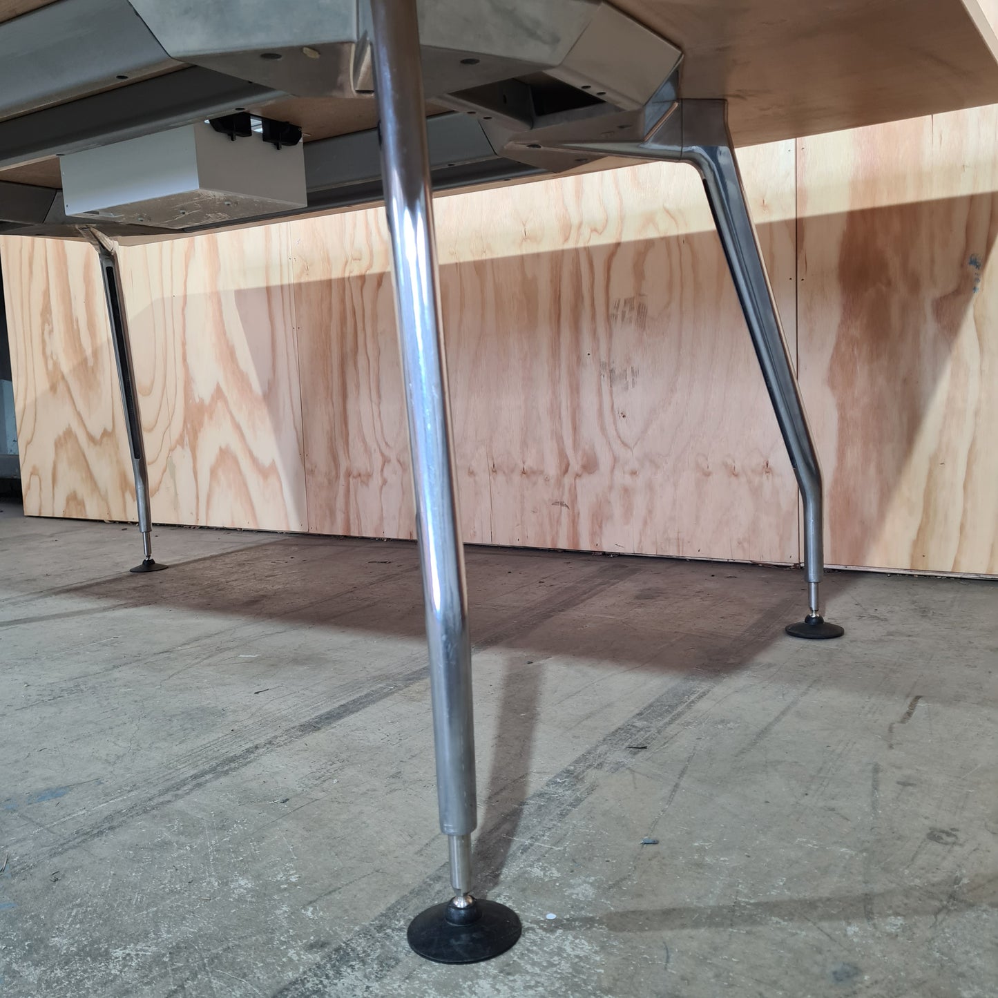 Office Desk in Timber with Powerboard