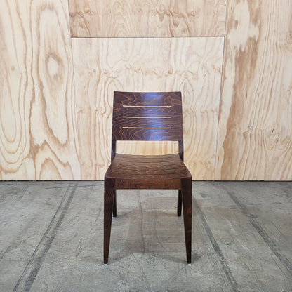 Thonet Linea Beechwood Dining Chairs in Dark Oak