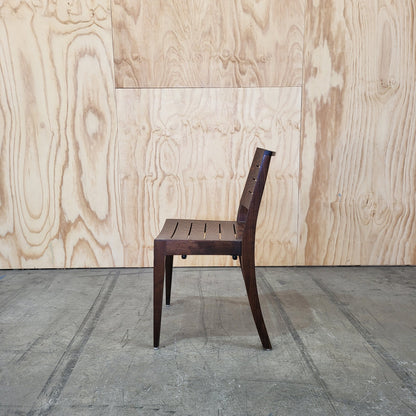 Thonet Linea Beechwood Dining Chairs in Dark Oak