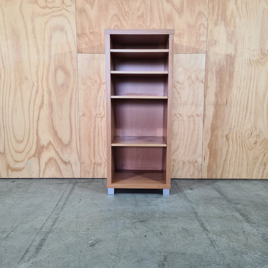Contemporary Beech Veneer Bookcase