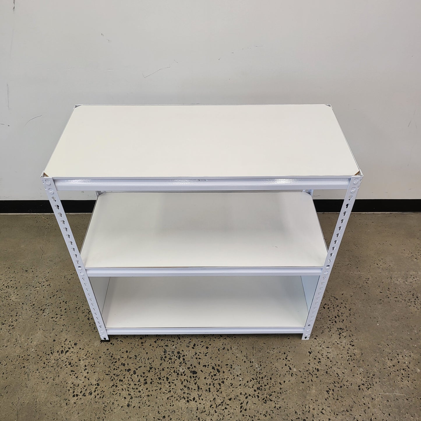 Planex Short Storage White Metal 2 Shelving Unit