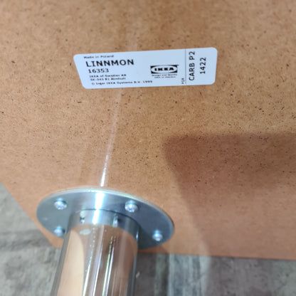 Red IKEA "Linnmon" Table
