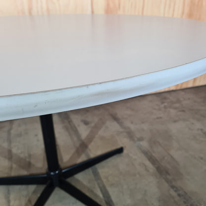 Large Round Meeting Table in White