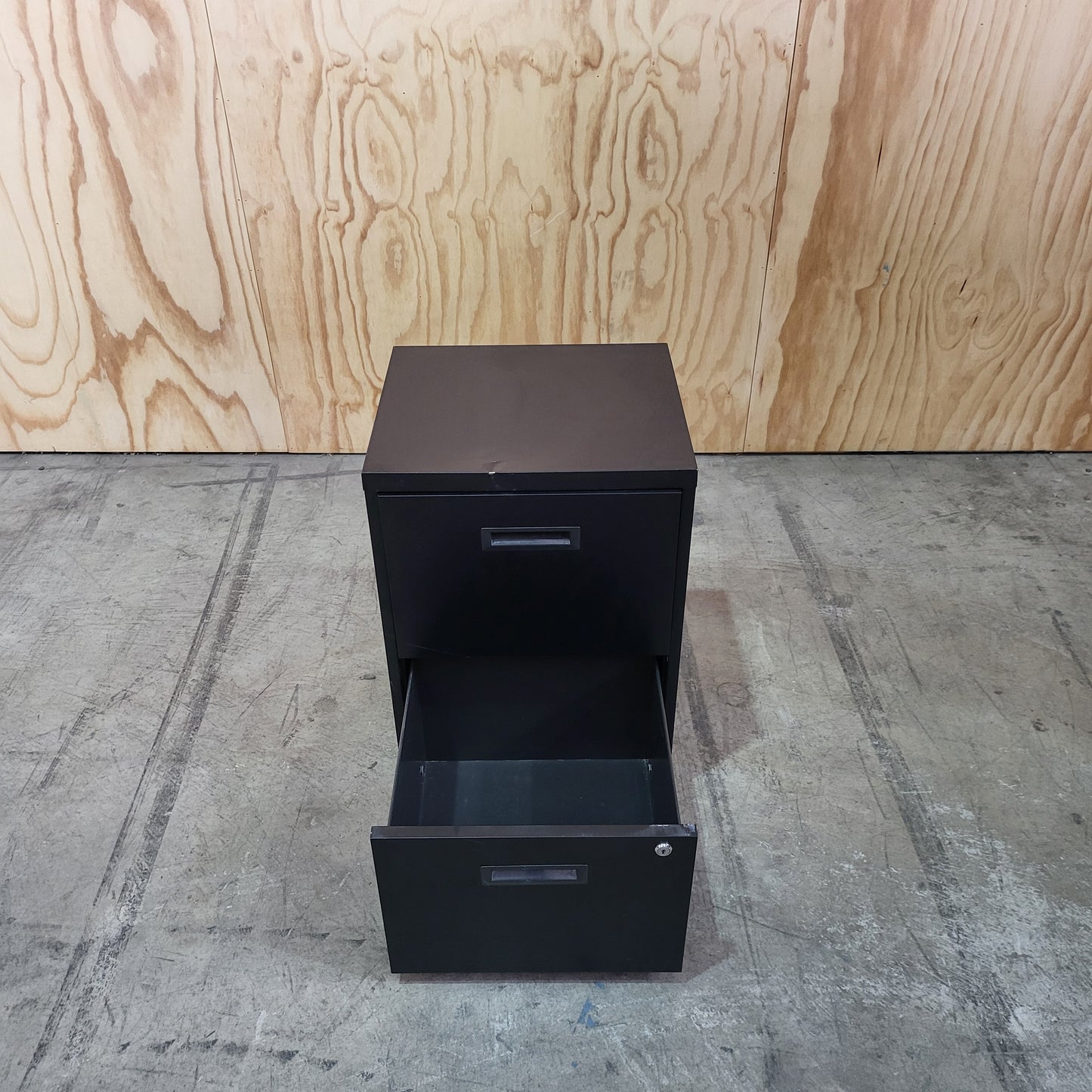 Black 2 Drawer Filing Cabinet