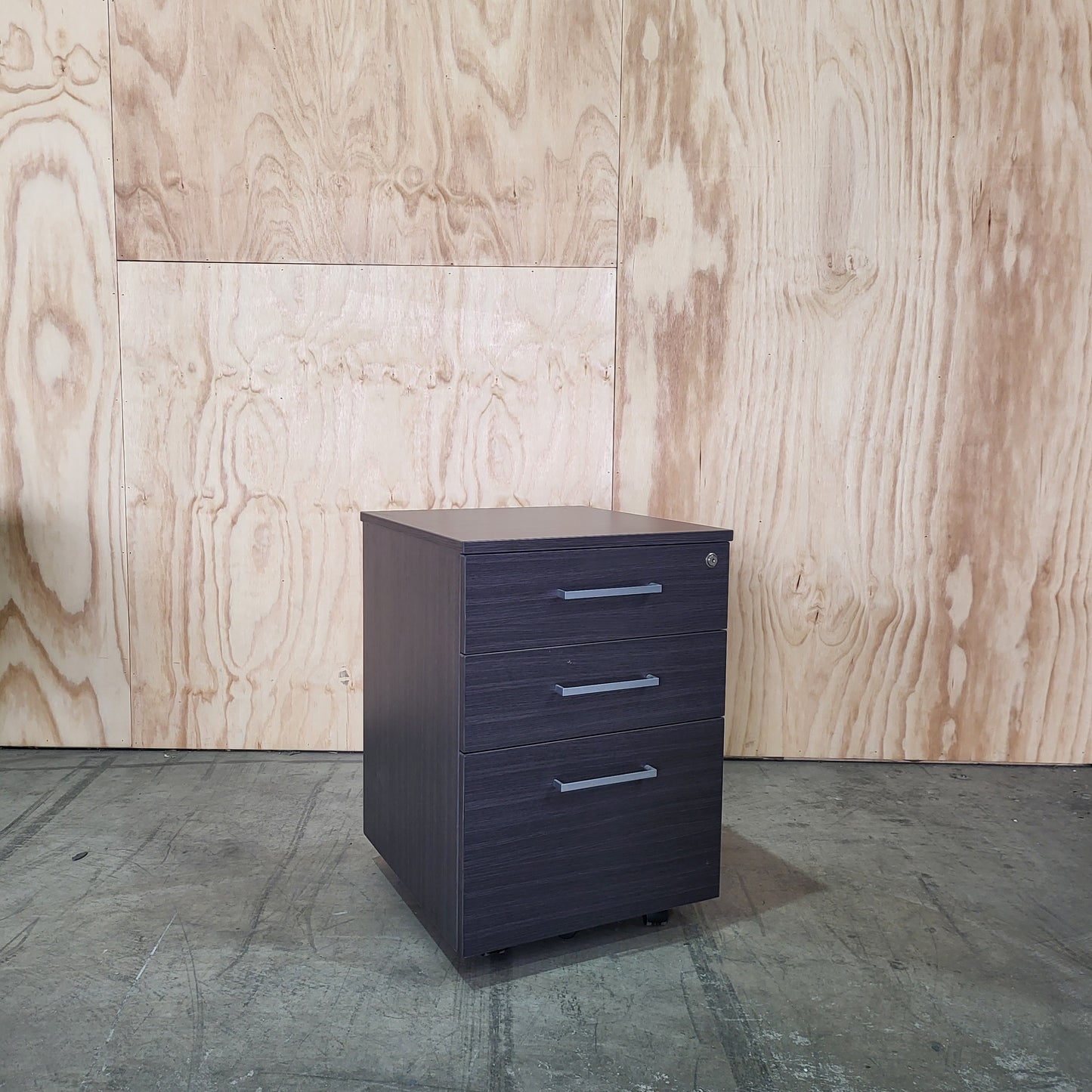 Black 3 Drawer Pedestal