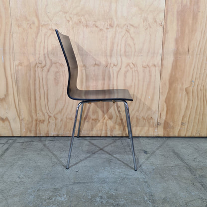 Wooden Black Stackable Chair