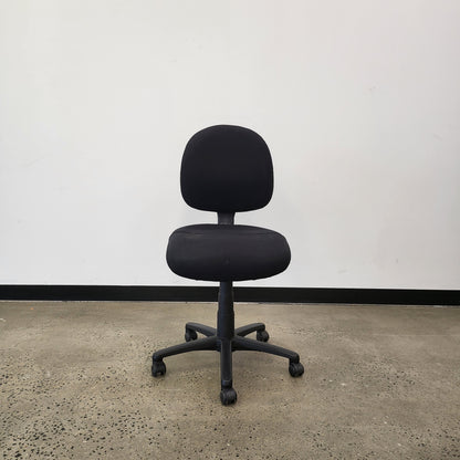 Gregory Task Chair in Black with Castor Wheels
