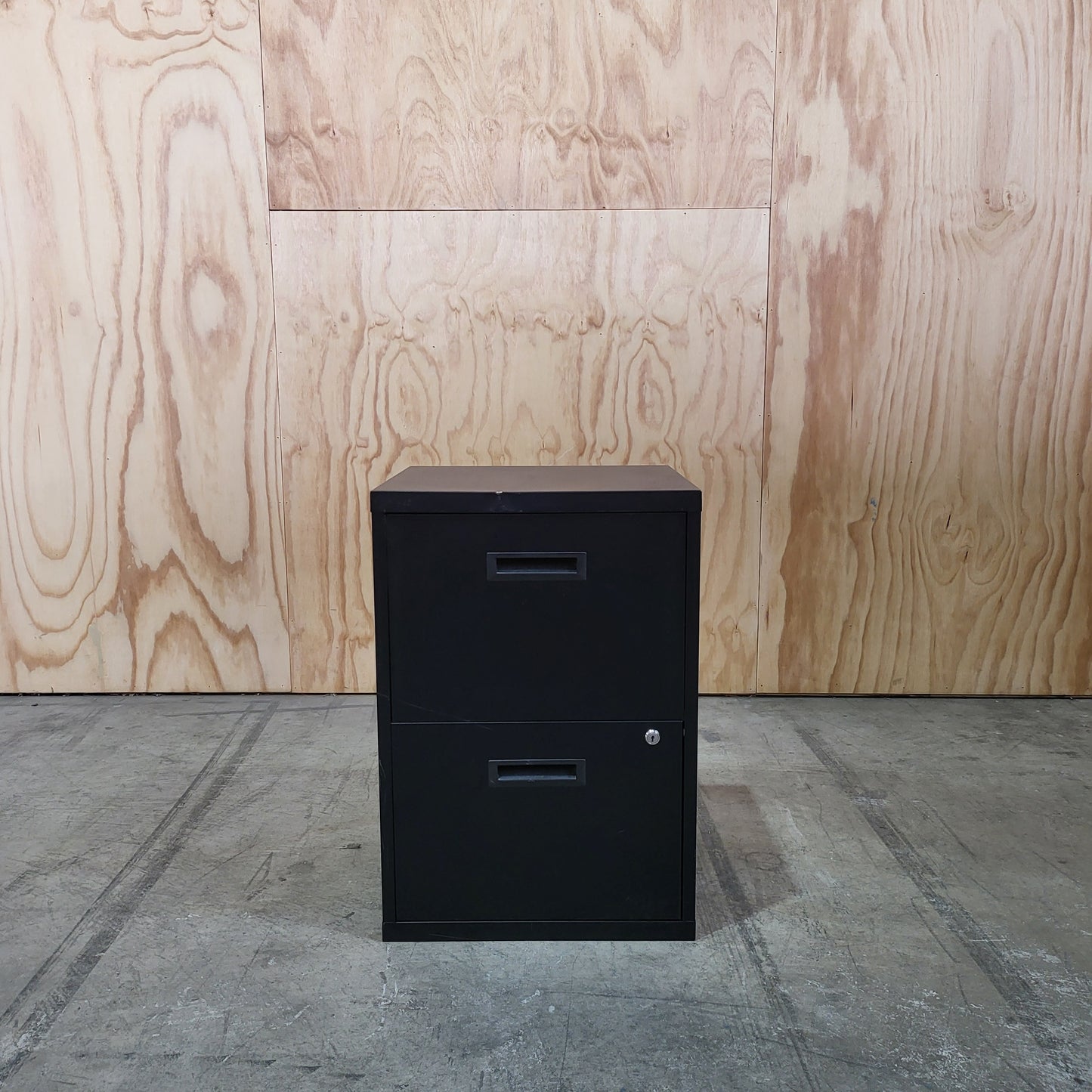 Black 2 Drawer Filing Cabinet