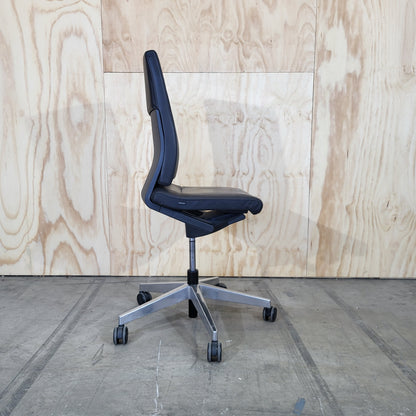 Wilkhahn Neos 181/6 Black Leather Task Chair
