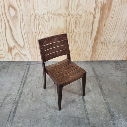 Thonet Linea Beechwood Dining Chairs in Dark Oak