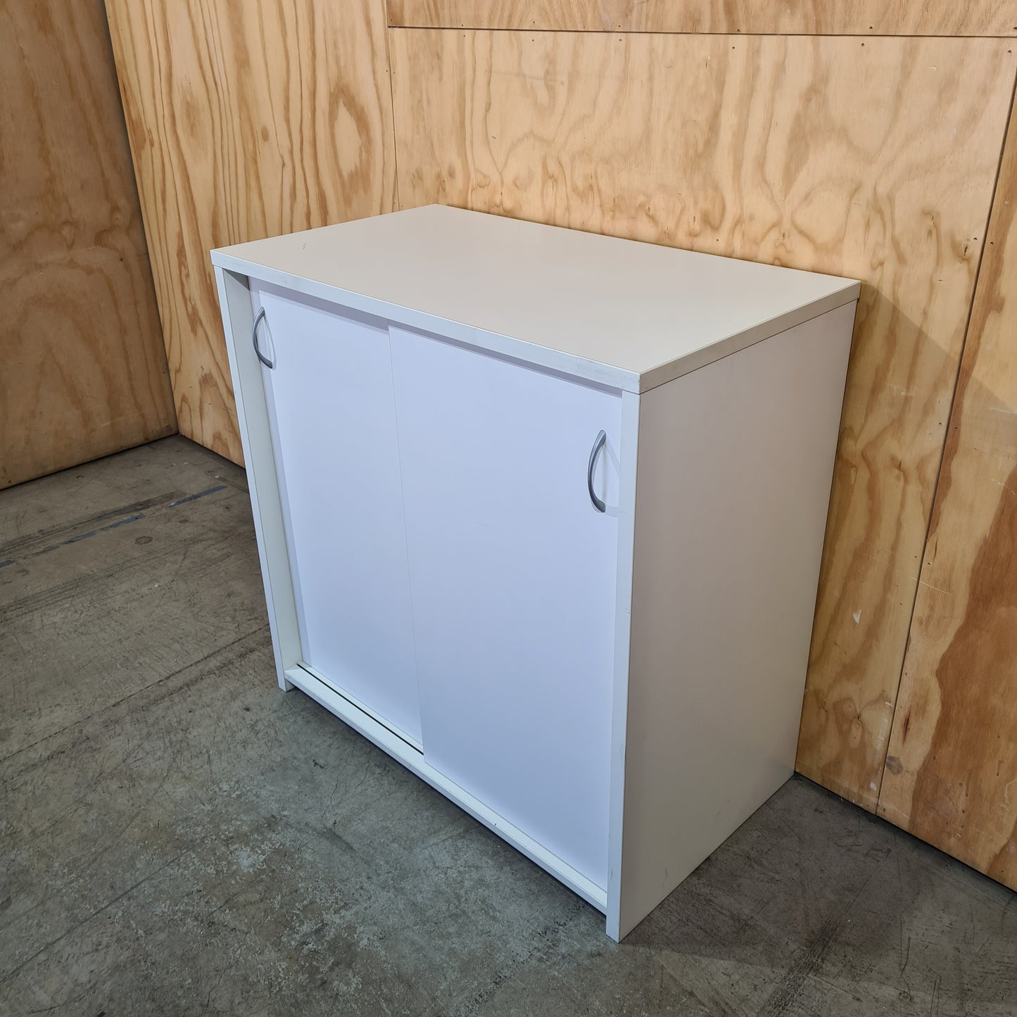 Medium White Credenza Cabinet