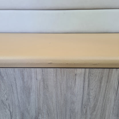 Custom Bench Unit With Wall-Mounted Backrest