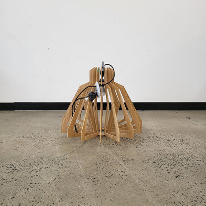 Geometric Timber Light Fitting