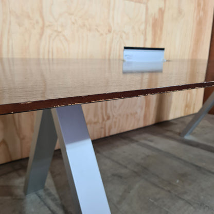 Executive Desk in Dark Oak with Powerboard