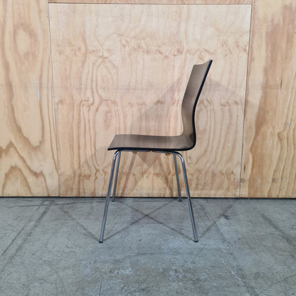 Wooden Black Stackable Chair