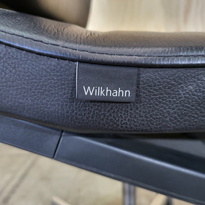 Wilkhahn Neos 181/6 Black Leather Task Chair