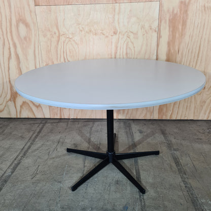 Large Round Meeting Table in White