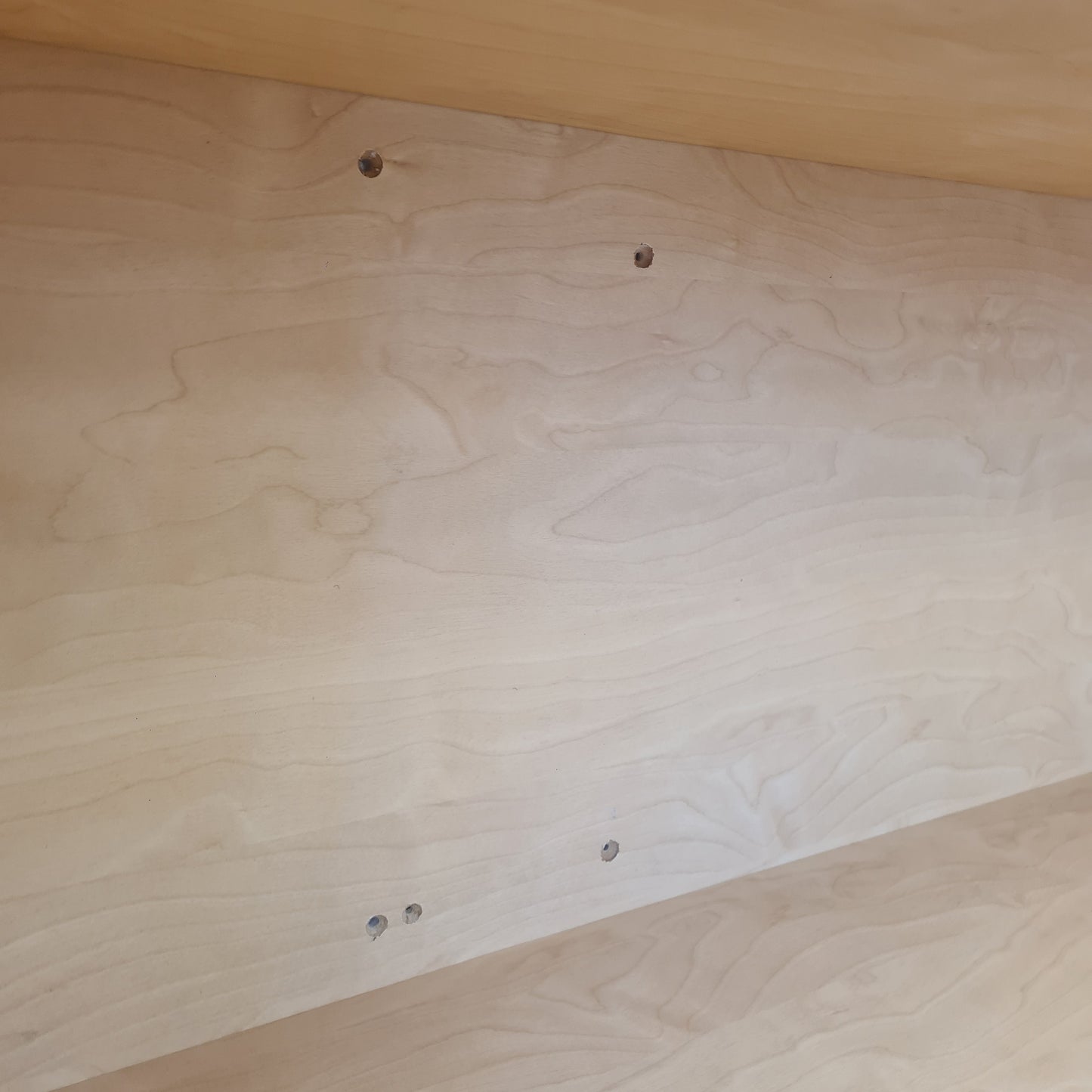 Floating Bookshelf in Light Oak Vinyl Finish