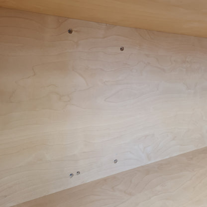 Floating Bookshelf in Light Oak Vinyl Finish