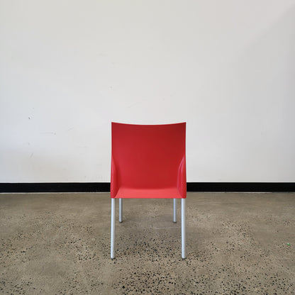 Harmony Contract Furniture Belize SC Red Outdoor Stacking Chair in Red
