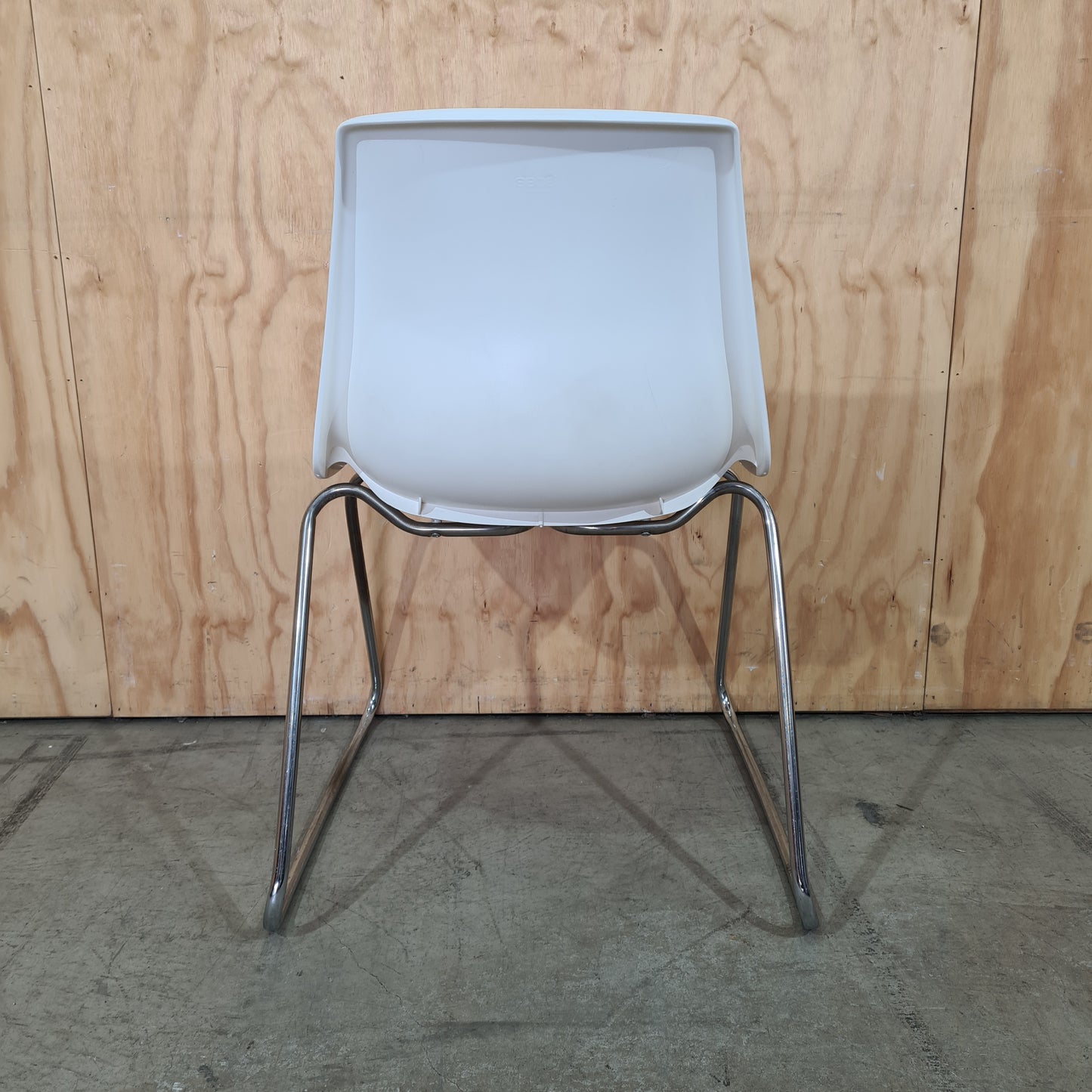 Sebel Hobnob Stacking Sled Chair in White