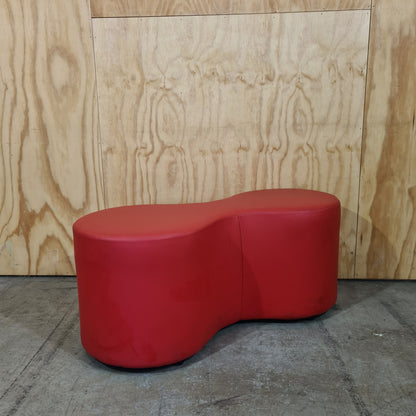 Red Figure 8 Ottoman