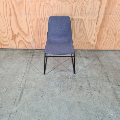 Anko Grey Fabric Chair with Metal Base