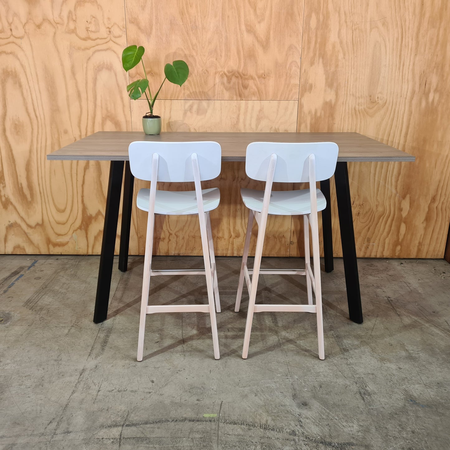 Timber Veneer High Table