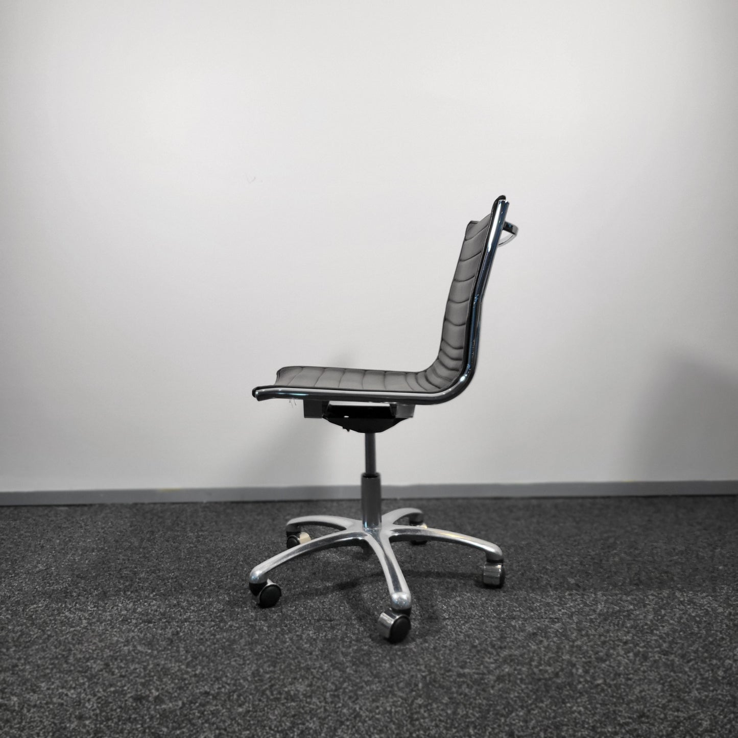 Dark Brown Leather Boardroom Conference Chair, Eames replica