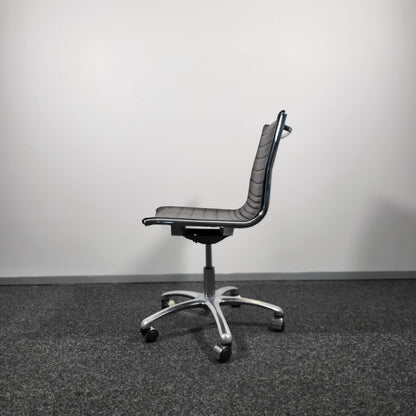 Dark Brown Leather Boardroom Conference Chair, Eames replica
