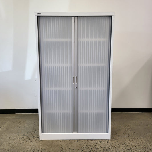 Large Brownbuilt Tambour in White