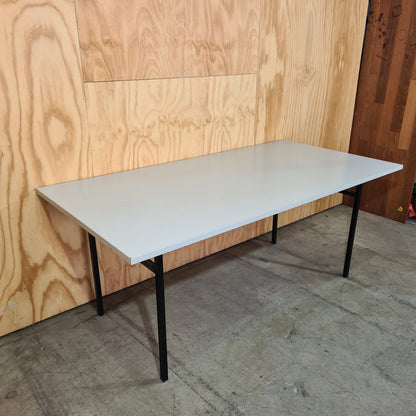 White Trestle Table