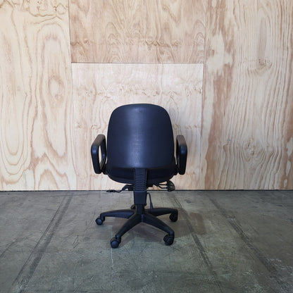 Black Task Chair With Arm Rests