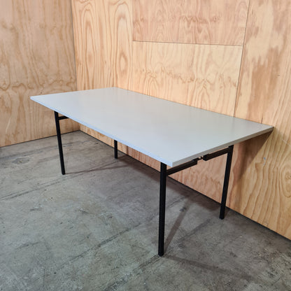 White Trestle Table