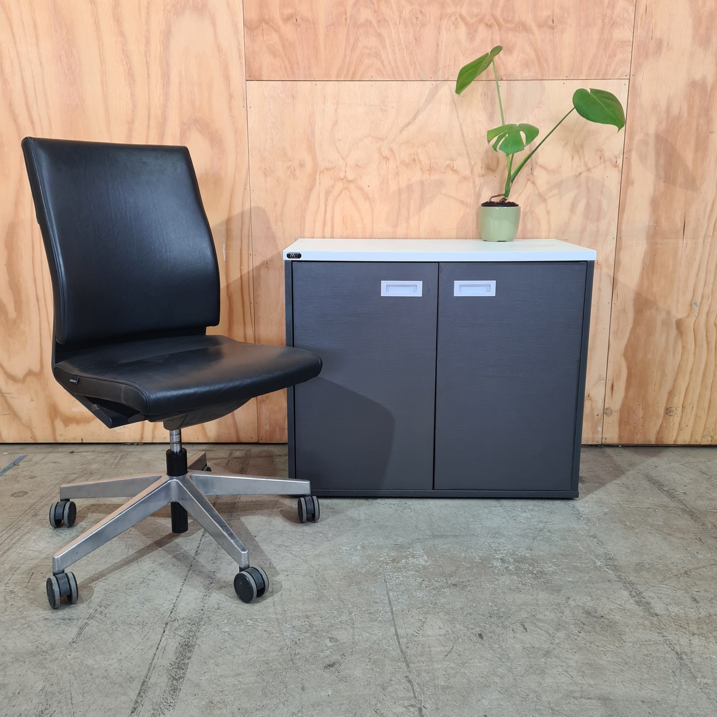 Malvern Willows Charcoal 2 Door Cabinet