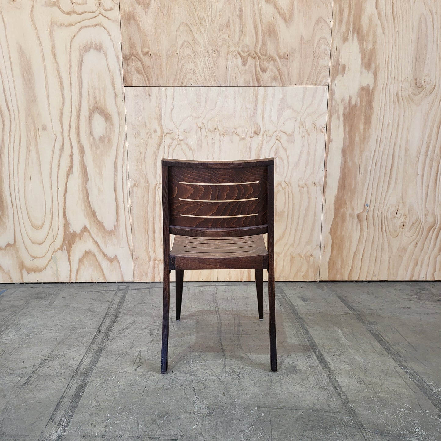 Thonet Linea Beechwood Dining Chairs in Dark Oak