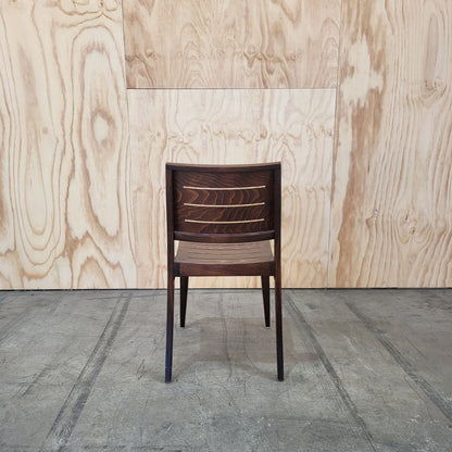 Thonet Linea Beechwood Dining Chairs in Dark Oak