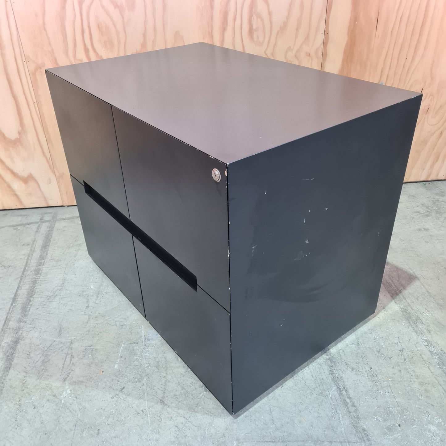 Modular 4 Drawer filing unit in black