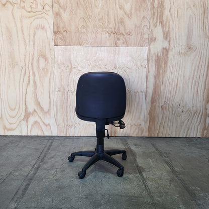 Black Task Chair Triangle Print