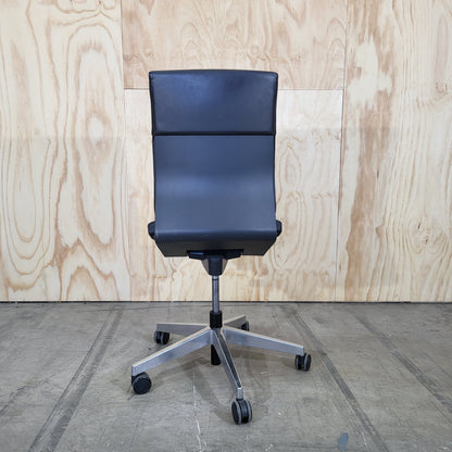 Wilkhahn Neos 181/6 Black Leather Task Chair