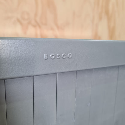 Bosco Medium Tambour Unit with Filing Shelves in Silver