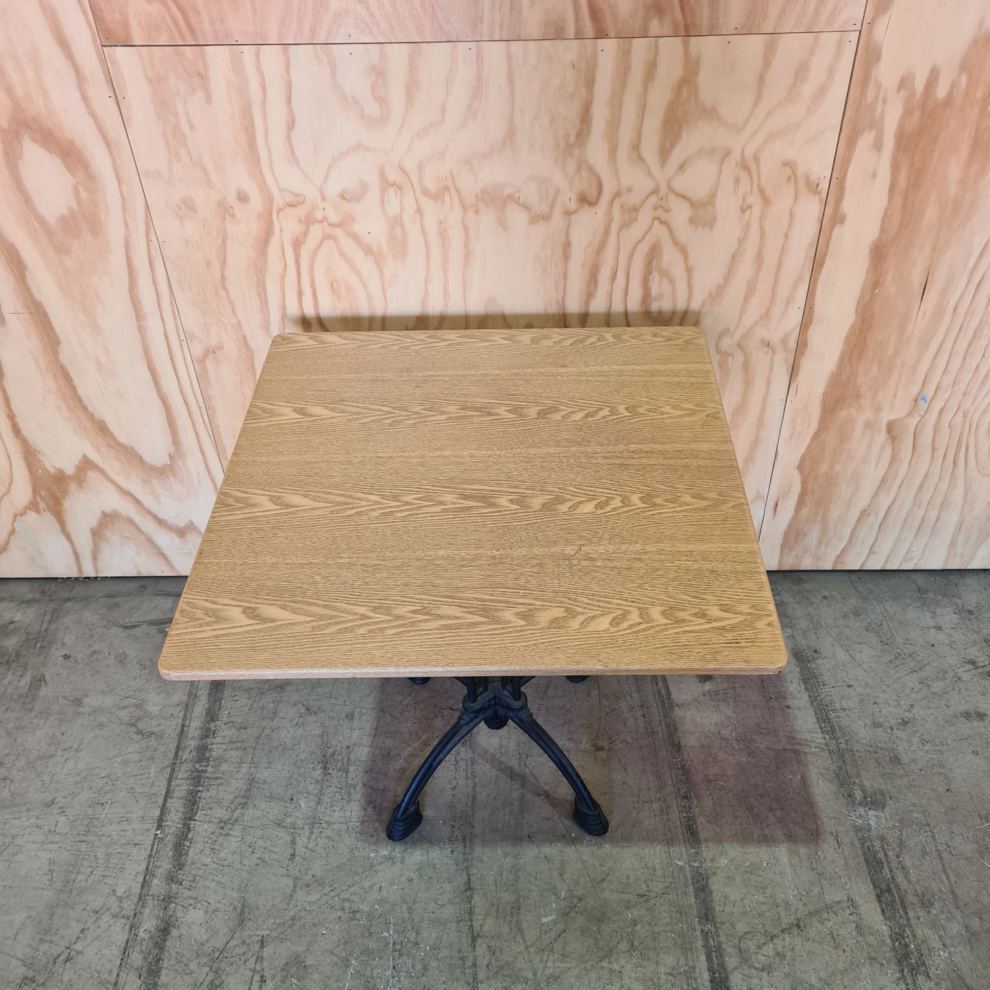 Chairforce Timber Bistro table on Metal Base