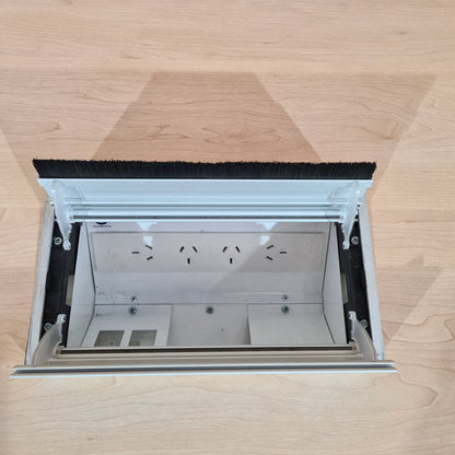 Office Desk in Timber with Powerboard