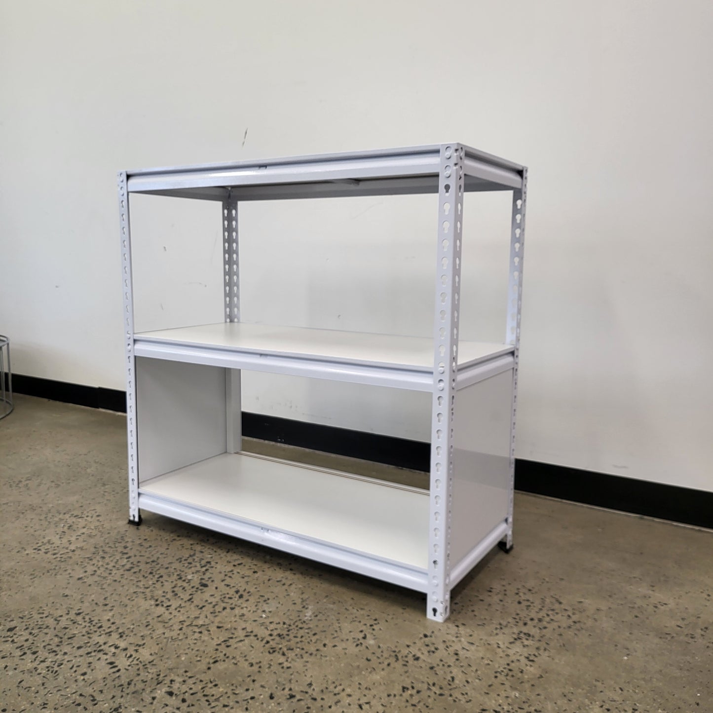 Planex Short Storage White Metal 2 Shelving Unit